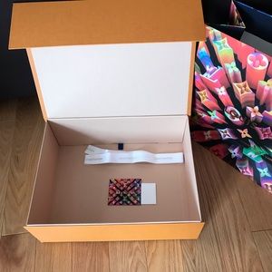 Authentic LV BOX and shopping bag